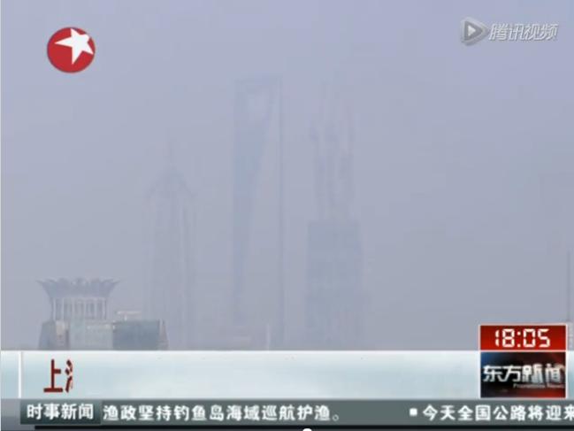 上海10月6日轻微雾霾 空气轻度污染