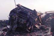辽宁20多车高速追尾 鞭炮车爆炸持续4小时