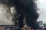 东莞一物流园发生爆炸起火 事故造成9人受伤