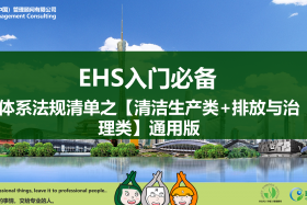 污染源自动监控管理办法——EHS入门必备体系法规清单