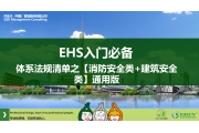 中华人民共和国突发事件应对法——EHS入门必备体系法规清单